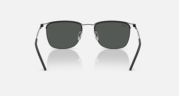 Ray-Ban RB8550 Black with Dark Grey Solid Color lenses - Back