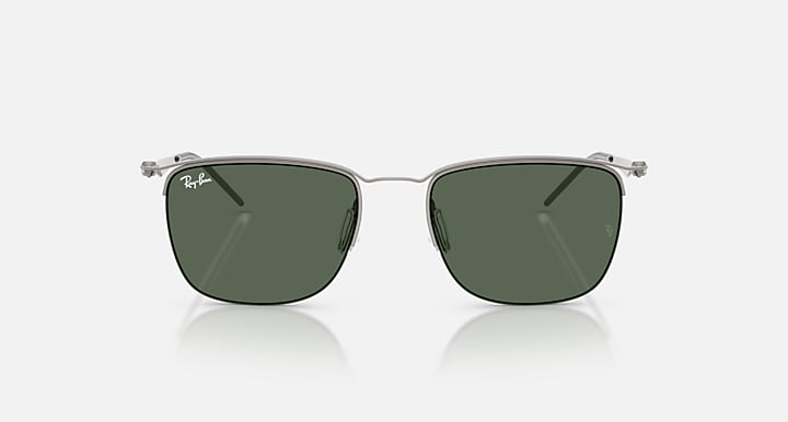 Ray-Ban RB8550 Gunmetal with Dark Green Solid Color lenses - Front
