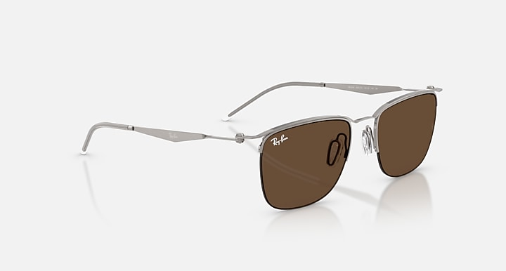 Ray-Ban RB8550 Gunmetal with Dark Brown Solid Color lenses - Alternative