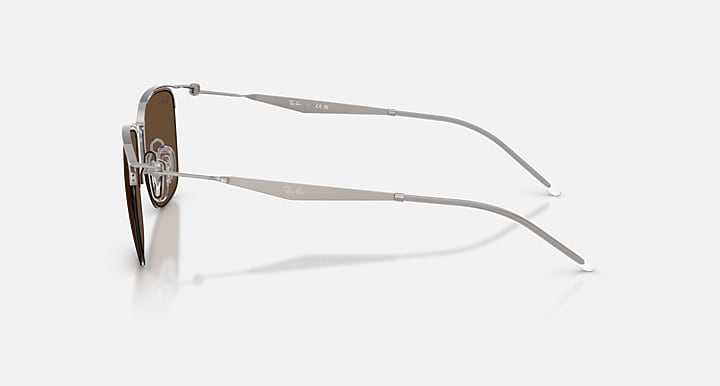 Ray-Ban RB8550 Gunmetal with Dark Brown Solid Color lenses - Lateral