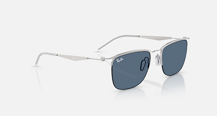Ray-Ban RB8550 Silver with Blue Solid Color lenses - Alternative
