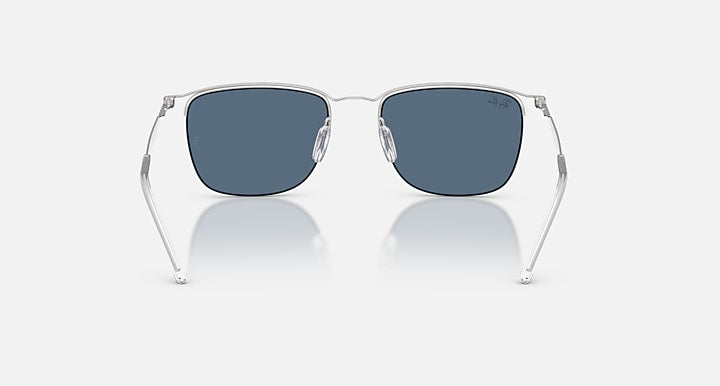 Ray-Ban RB8550 Silver with Blue Solid Color lenses - Back