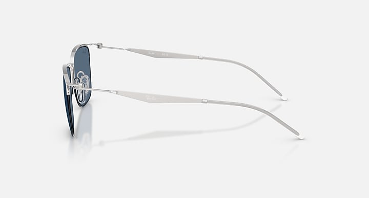 Ray-Ban RB8550 Silver with Blue Solid Color lenses - Lateral