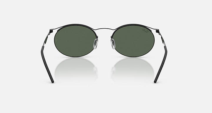Ray-Ban RB8551 Black with Dark Green Solid Color lenses - Back
