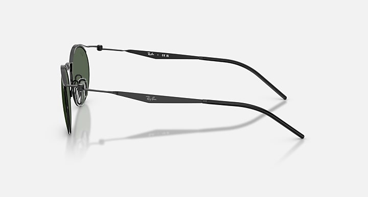 Ray-Ban RB8551 Black with Dark Green Solid Color lenses - Lateral