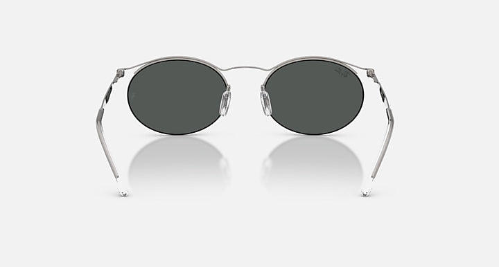 Ray-Ban RB8551 Gunmetal with Dark Grey Solid Color lenses - Back