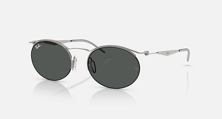 Ray-Ban RB8551 Gunmetal with Dark Grey Solid Color lenses - Quarter
