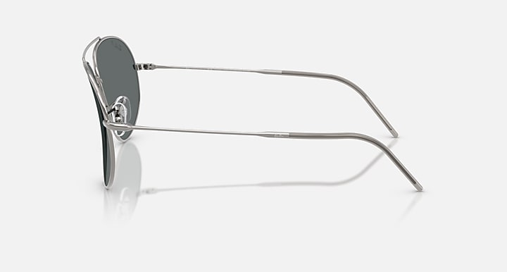 Ray-Ban AVIATOR REVERSE Gunmetal with Polarized Dark Grey Solid Color lenses - Lateral