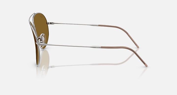 Ray-Ban AVIATOR REVERSE Gunmetal with Polarized Dark Brown Solid Color lenses - Lateral