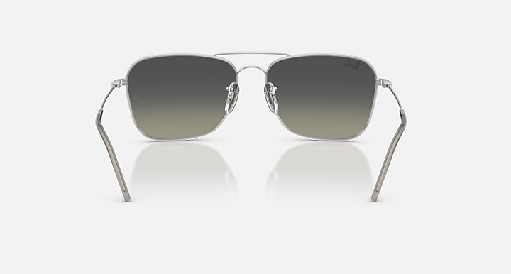 Ray-Ban CARAVAN REVERSE Silver with Grey Gradient Gradient lenses - Back