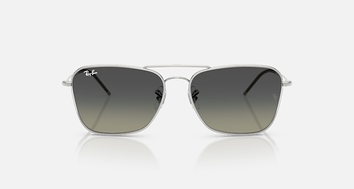 Ray-Ban CARAVAN REVERSE Silver with Grey Gradient Gradient lenses - Front