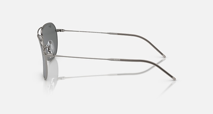 Ray-Ban CARAVAN REVERSE Gunmetal with Dark Grey Solid Color lenses - Lateral