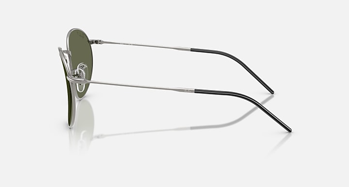Ray-Ban ROUND REVERSE Gunmetal with Polarized Dark Green Solid Color lenses - Lateral
