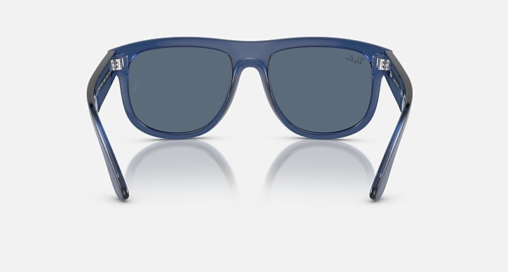 Ray-Ban BOYFRIEND REVERSE Transparent Navy Blue with Blue Solid Color lenses - Back