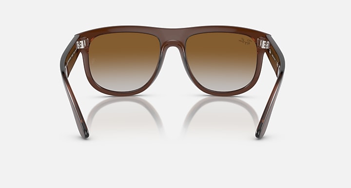 Ray-Ban BOYFRIEND REVERSE Transparent Brown with Brown Gradient lenses - Back