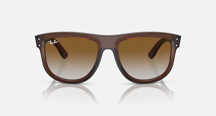 Ray-Ban BOYFRIEND REVERSE Transparent Brown with Brown Gradient lenses - Front