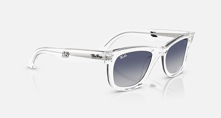 Ray-Ban CHARLES LECLERC DRIVER SPECIAL EDITION 2026 - SCUDERIA FERRARI COLLECTION Transparent with Light Grey Gradient Dark Blue Gradient lenses - Alternative