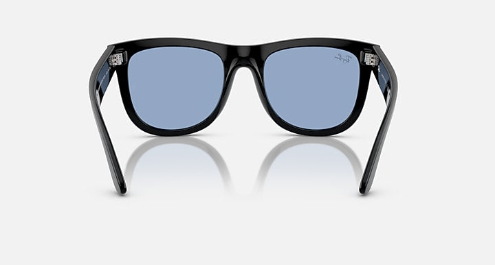 Ray-Ban WAYFARER REVERSE Black with Light Blue Solid Color lenses - Back