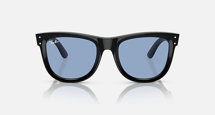 Ray-Ban WAYFARER REVERSE Black with Light Blue Solid Color lenses - Front