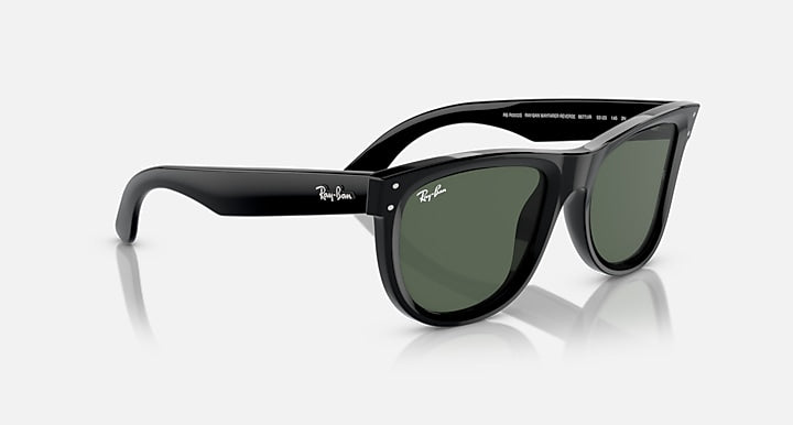 Ray-Ban WAYFARER REVERSE Black with Dark Green Solid Color lenses - Alternative