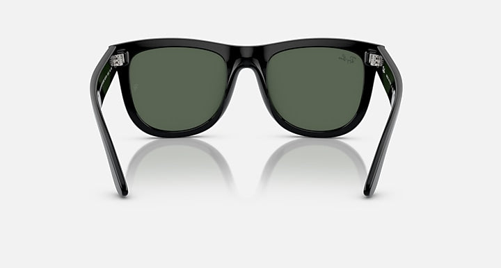 Ray-Ban WAYFARER REVERSE Black with Dark Green Solid Color lenses - Back