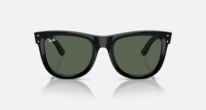 Ray-Ban WAYFARER REVERSE Black with Dark Green Solid Color lenses - Front