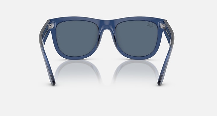 Ray-Ban WAYFARER REVERSE Transparent Navy Blue with Dark Blue Solid Color lenses - Back