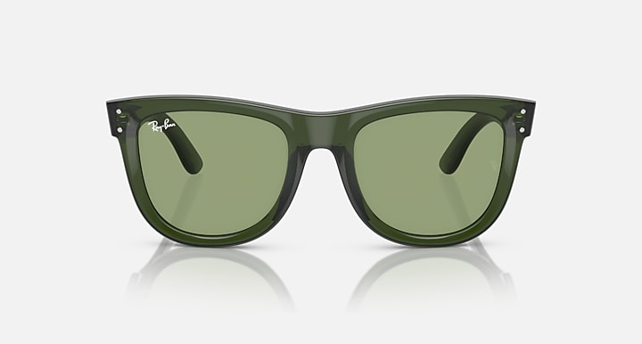 Ray-Ban WAYFARER REVERSE LIMITED Transparent Green with Green Solid Color lenses - Front