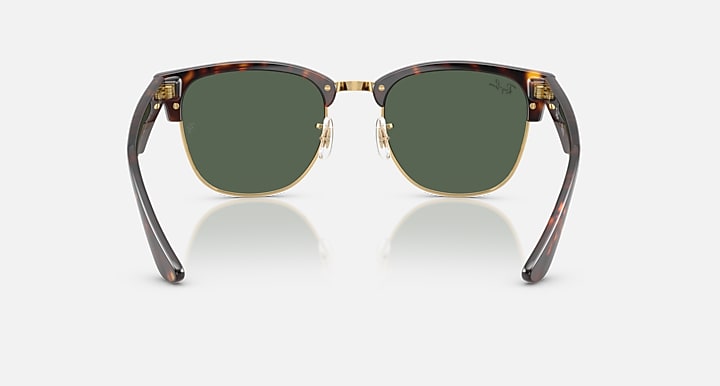 Ray-Ban CLUBMASTER REVERSE Havana with Dark Green Solid Color lenses - Back