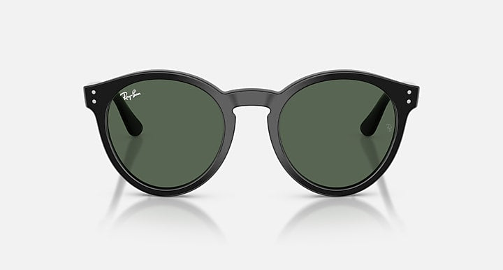 Ray-Ban 2180 REVERSE Black with Dark Green Solid Color lenses - Front