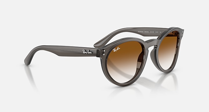 Ray-Ban 2180 REVERSE Transparent Dark Grey with Clear Gradient Brown Gradient lenses - Alternative