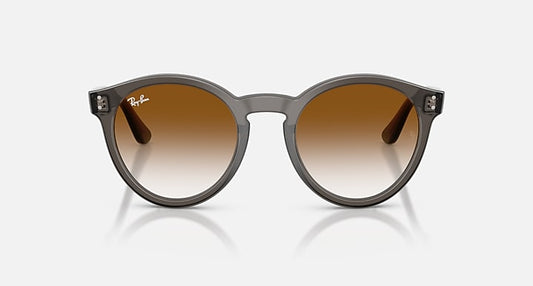 Ray-Ban 2180 REVERSE Transparent Dark Grey with Clear Gradient Brown Gradient lenses - Front