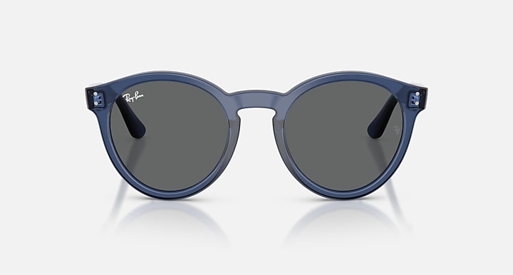 Ray-Ban 2180 REVERSE Transparent Navy Blue with Dark Grey Solid Color lenses - Front
