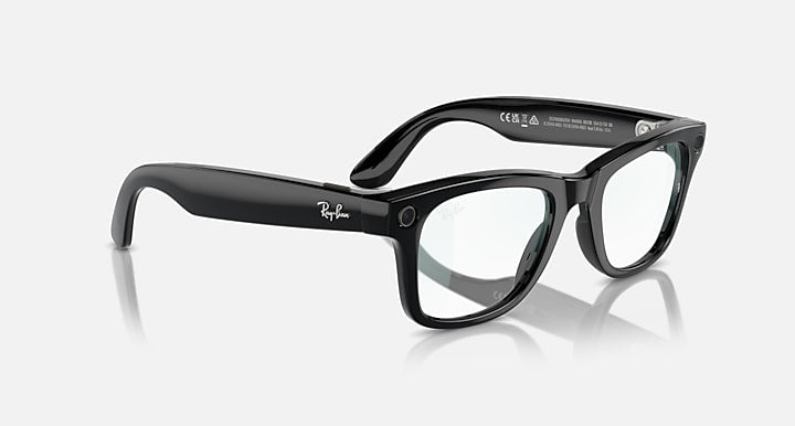 Ray-Ban RAY-BAN META WAYFARER - GEN 1 Black with Clear Blue-Violet Light Filter lenses - Alternative