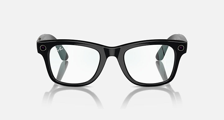 Ray-Ban RAY-BAN META WAYFARER - GEN 1 Black with Clear Blue-Violet Light Filter lenses - Front