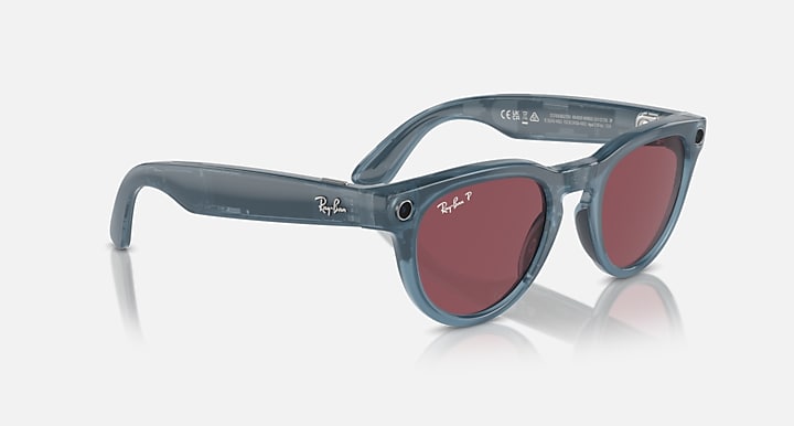 Ray-Ban RAY-BAN META HEADLINER - GEN 1 Jeans with Dusty Red Polarized Solid Color lenses - Alternative