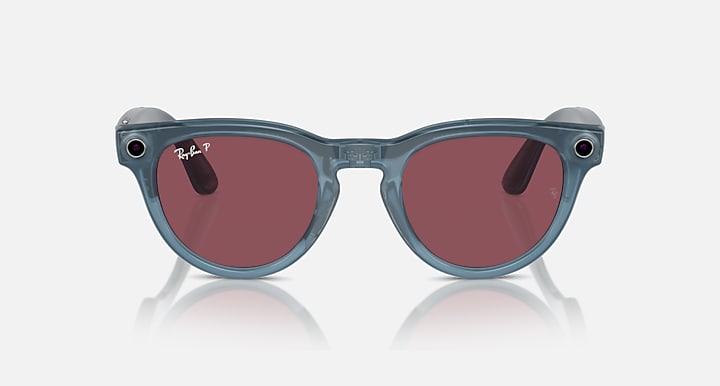 Ray-Ban RAY-BAN META HEADLINER - GEN 1 Jeans with Dusty Red Polarized Solid Color lenses - Front