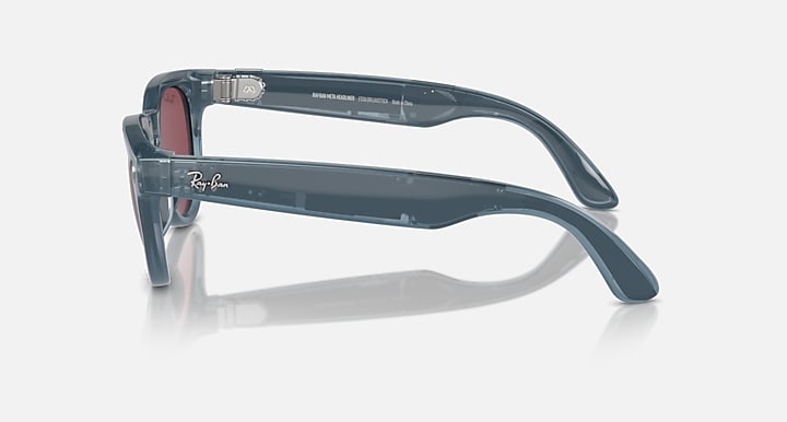 Ray-Ban RAY-BAN META HEADLINER - GEN 1 Jeans with Dusty Red Polarized Solid Color lenses - Lateral