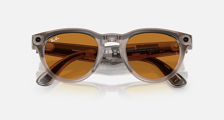 Ray-Ban RAY-BAN META HEADLINER - GEN 1 Warm Stone with Clear/Saffron Yellow Transitions® lenses - Alternative