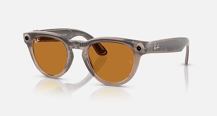 Ray-Ban RAY-BAN META HEADLINER - GEN 1 Warm Stone with Clear/Saffron Yellow Transitions® lenses - Alternative
