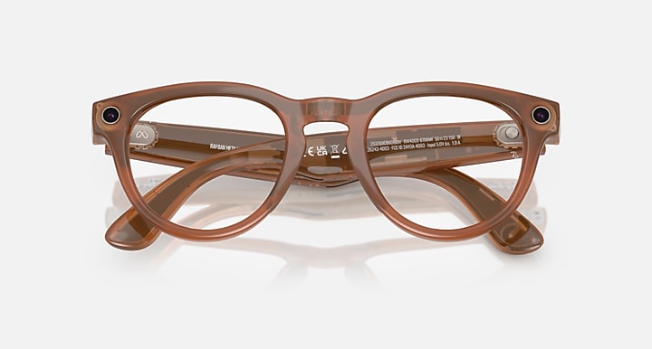 Ray-Ban RAY-BAN META HEADLINER - GEN 1 Caramel with Clear/Sapphire Transitions® lenses - Closed Front