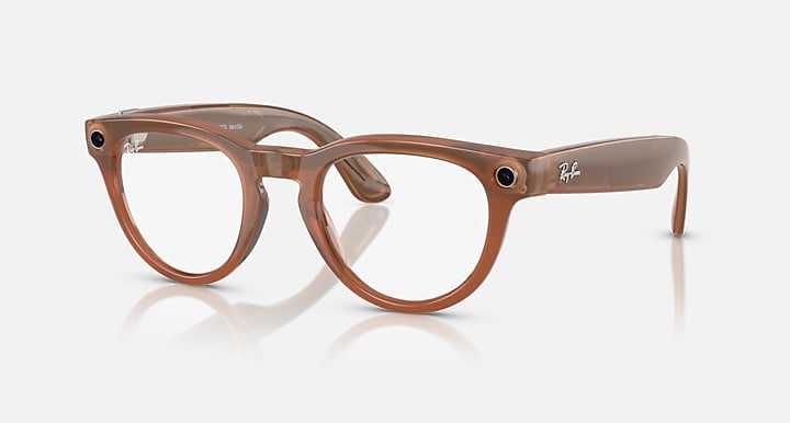 Ray-Ban RAY-BAN META HEADLINER - GEN 1 Caramel with Clear/Sapphire Transitions® lenses - Quarter
