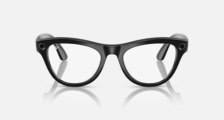 Ray-Ban RAY-BAN META SKYLER - GEN 1 Black with Clear/Cerulean Blue Transitions® lenses - Front