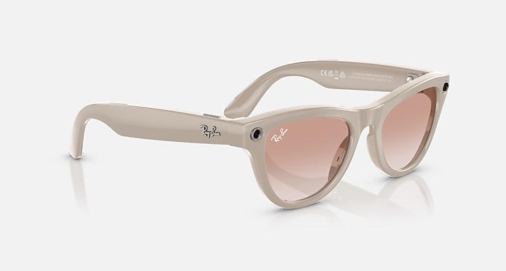 Ray-Ban RAY-BAN META SKYLER - GEN 1 Chalky Gray with Cinnamon Pink Gradient lenses - Alternative