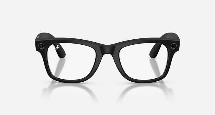 Ray-Ban RAY-BAN META WAYFARER - GEN 2 Black with Clear Blue-Violet Light Filter lenses - Front
