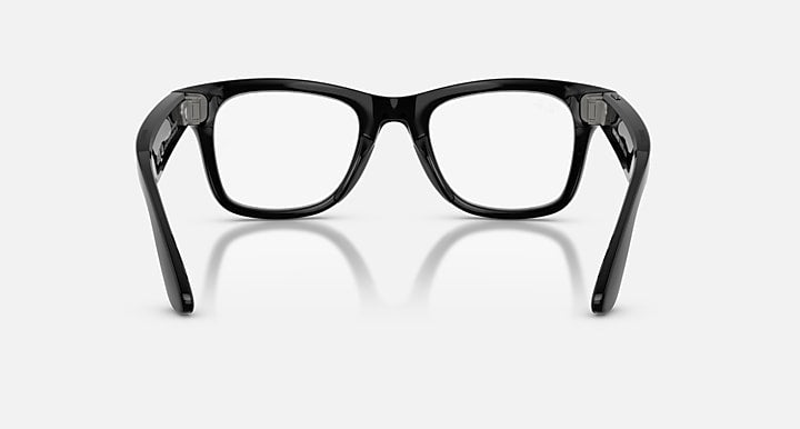 Ray-Ban RAY-BAN META WAYFARER - GEN 2 Black with Clear/Graphite Green Transitions® lenses - Back