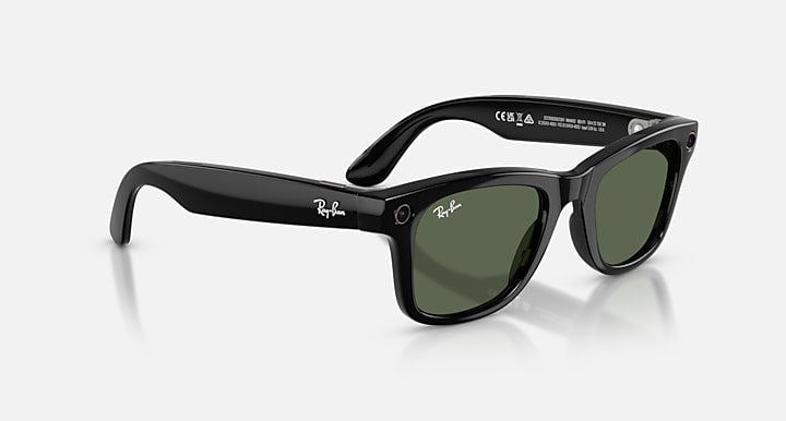 Ray-Ban RAY-BAN META WAYFARER - GEN 2 Black with G-15 Green Solid Color lenses - Alternative