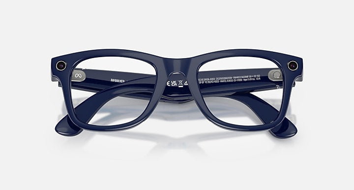 Ray-Ban RAY-BAN META WAYFARER - GEN 2 Cosmic Blue with Clear/Sapphire Transitions® lenses - Closed Front
