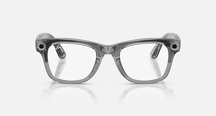 Ray-Ban RAY-BAN META WAYFARER - GEN 2 Transparent Grey with Clear/Sapphire Transitions® lenses - Front