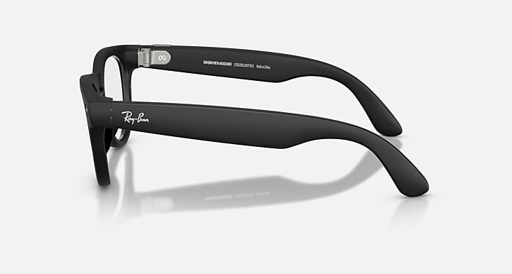 Ray-Ban RAY-BAN META HEADLINER - GEN 2 Black with Clear Blue-Violet Light Filter lenses - Lateral